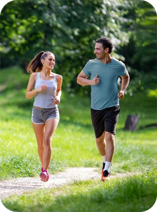 pareja corriendo